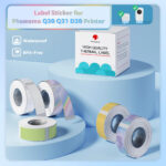 3 Rolls Label Sticker Paper Roll For Phomemo Q30 D30 Printer White Label  Tape Reliable Printing Solution For Labeller 6 15Mm   Aliexpress In Printable Label Tape