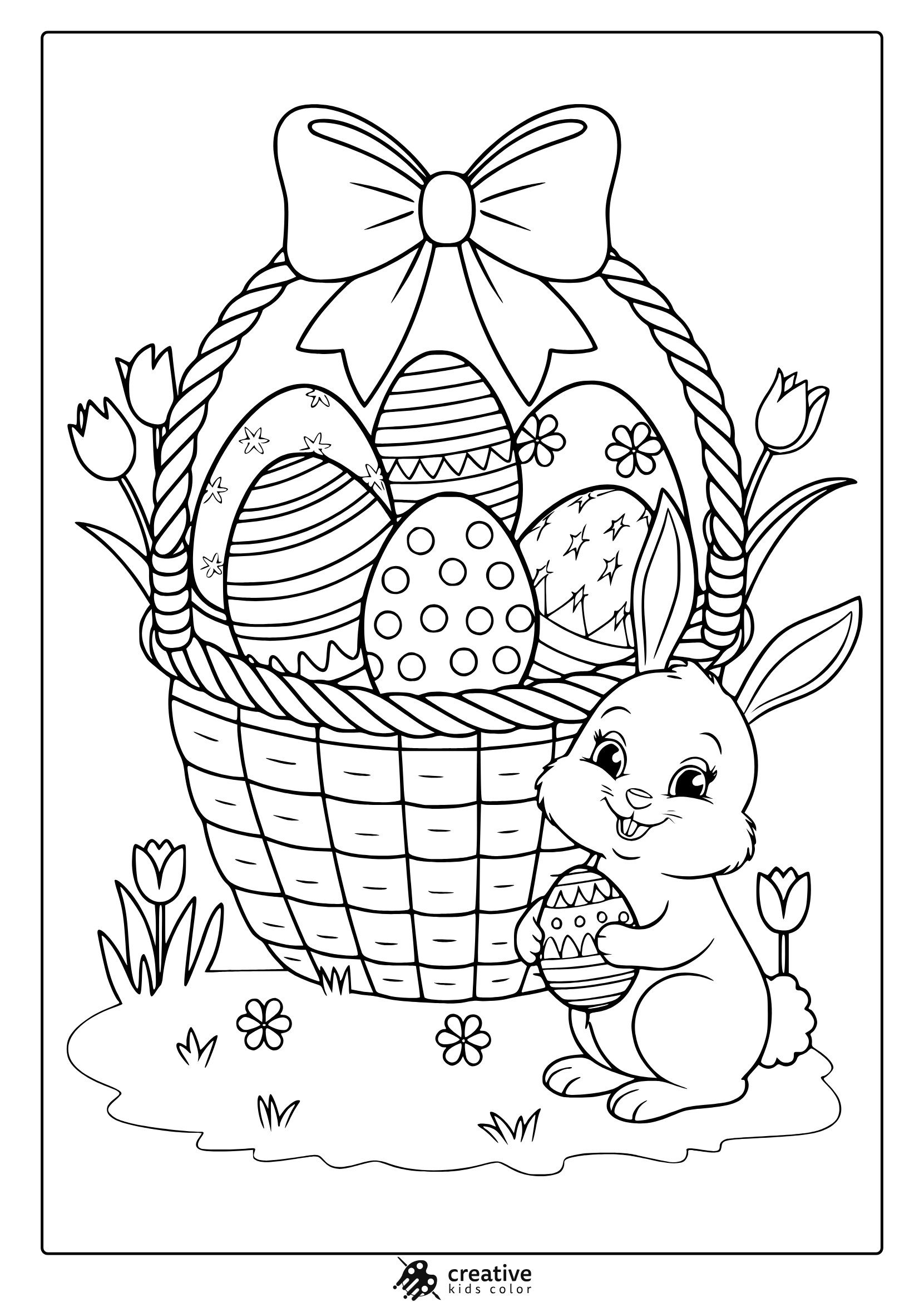30+ Easter Coloring Pages (Free Printable Pdfs) throughout Free Printable Easy Easter Coloring Pages