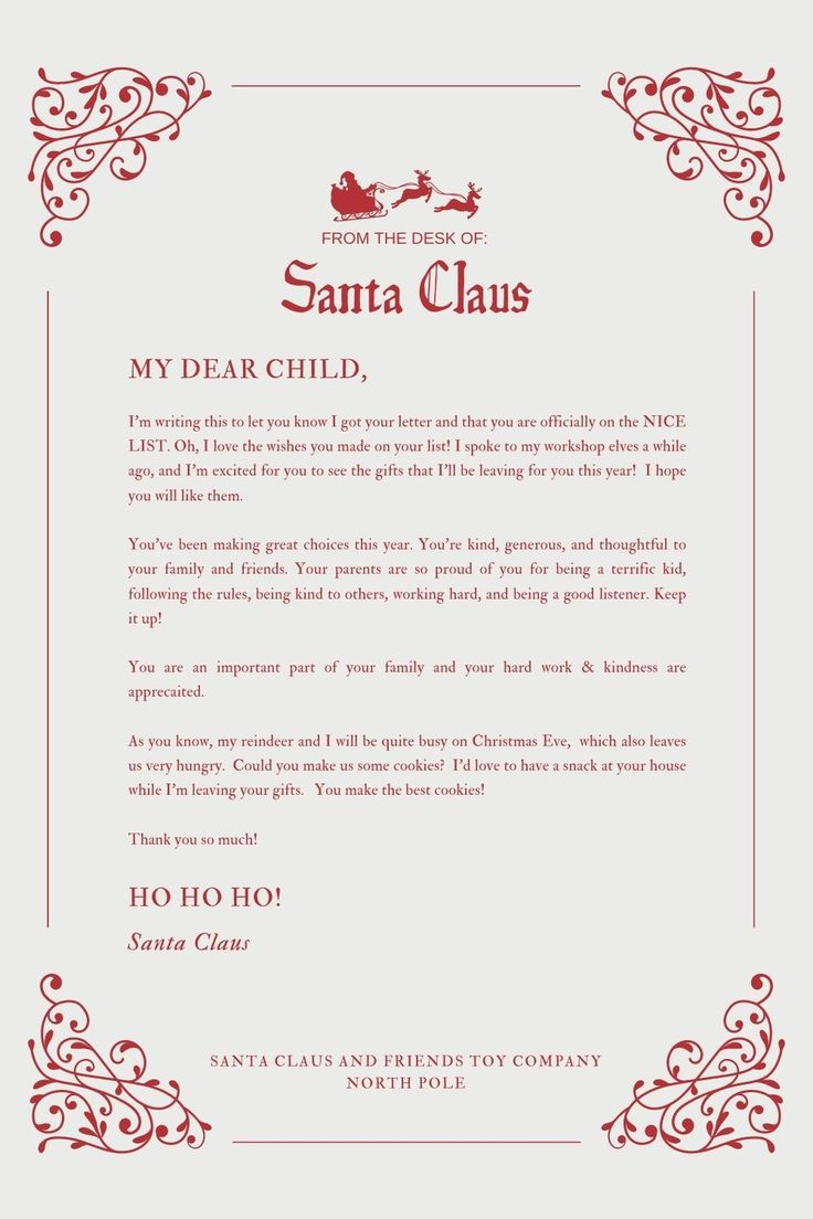 30+ Free Santa Letter Templates To Print &amp;amp; Use (Right Now!) - Your pertaining to Free Printable From Santa Letter