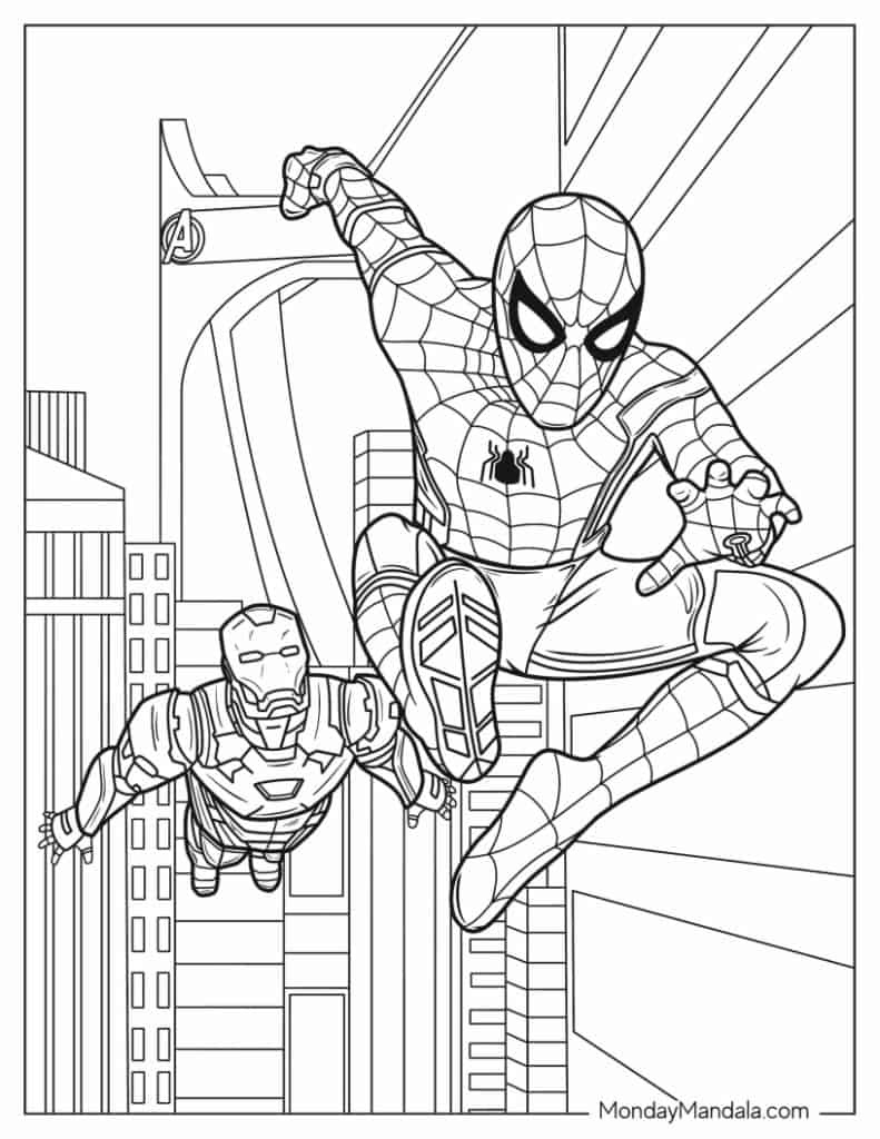 30 Marvel Avengers Coloring Pages (Free Pdf Printables) for Free Printable Avengers Coloring Pages