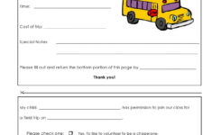 30 Permission Slip Templates (Field Trip, Scouts, Generic) throughout Free Printable Field Trip Permission Slip