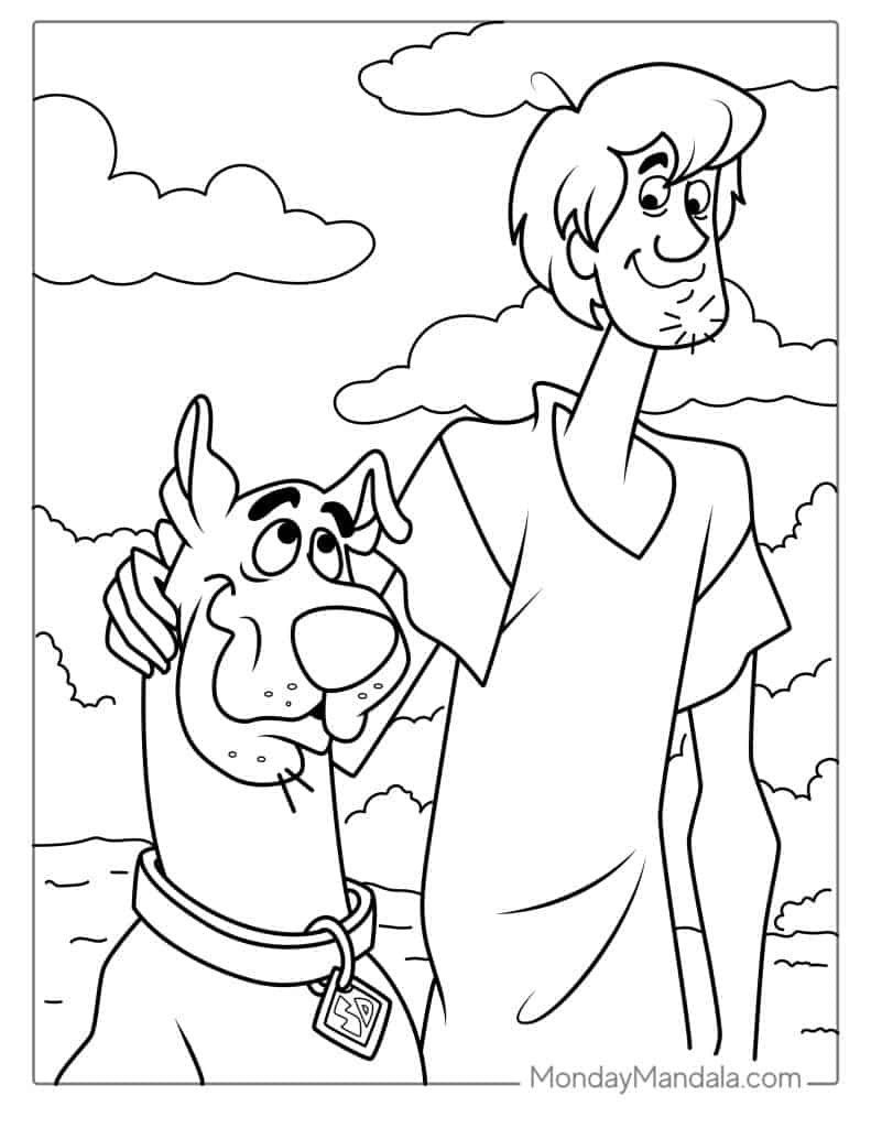 30 Scooby-Doo Coloring Pages (Free Pdf Printables) regarding Free Printable Scooby Doo Coloring Pages