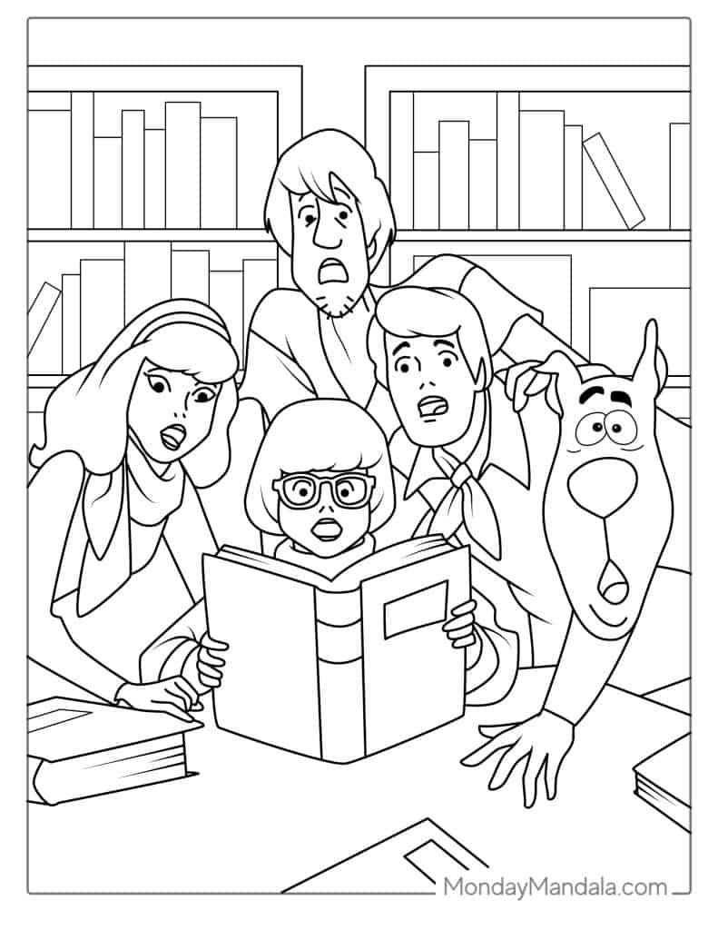 30 Scooby-Doo Coloring Pages (Free Pdf Printables) throughout Free Printable Scooby Doo Coloring Pages