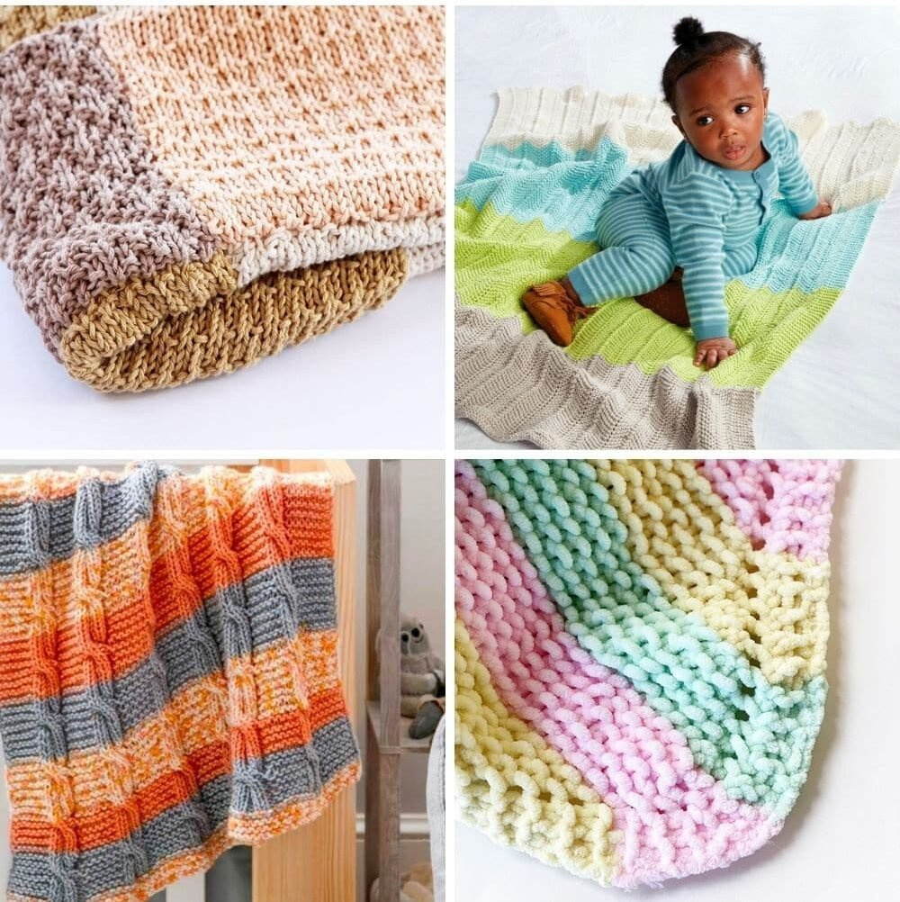 31 Free Baby Blanket Knitting Patterns (Easy Knit Blankets with Free Printable Knitting Patterns For Baby Blankets Uk