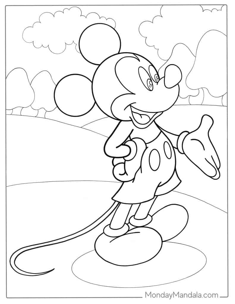 32 Mickey Mouse Coloring Pages (Free Pdf Printables) with regard to Free Printable Coloring Sheet Mickey Mouse Coloring Pages
