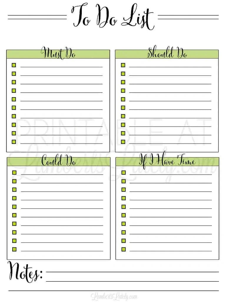 33 Free Printable To Do List Templates | Lamberts Lately in Free Printable To Do List With Checkboxes