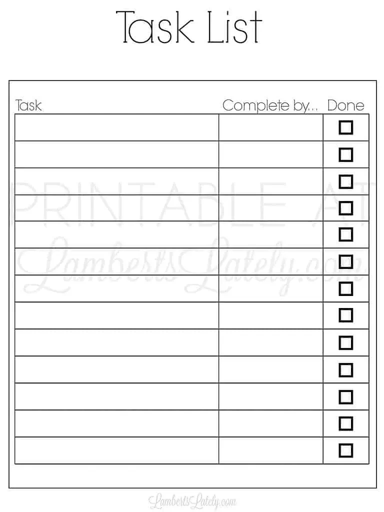 33 Free Printable To Do List Templates | Lamberts Lately intended for Free Printable to Do List With Checkboxes