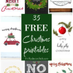 35 Free Christmas Printables To Deck Your Halls | Thrifty Decor Intended For Free Printable Christmas Wall Art