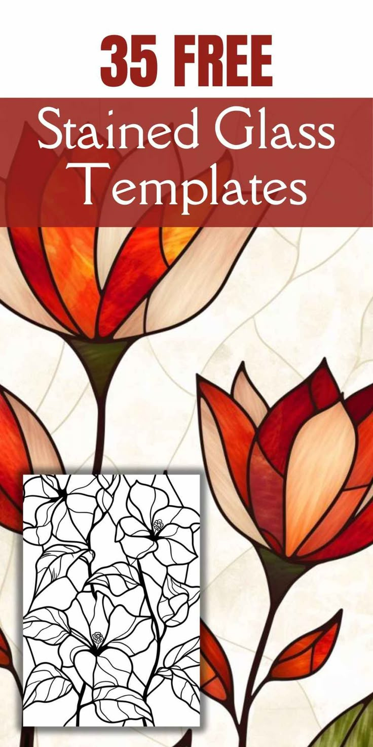 35 Free Printable Stained Glass Patterns! with Free Printable Stained Glass Suncatcher Patterns