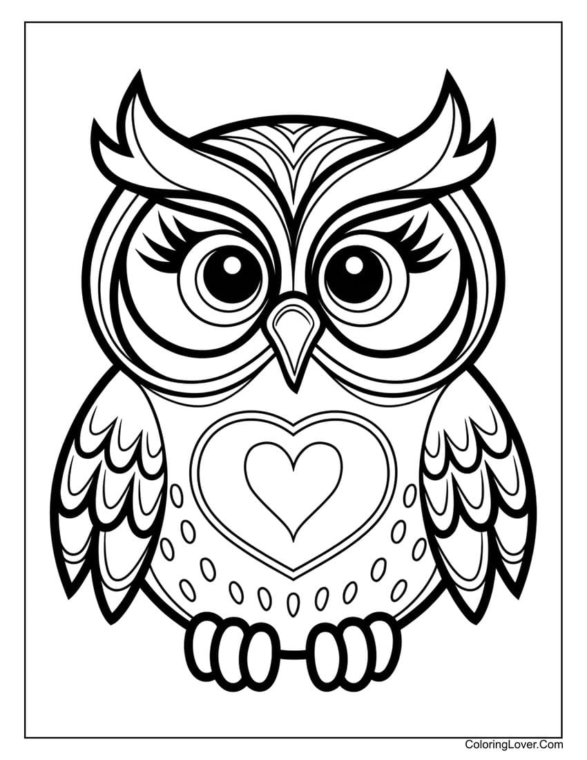 39 Owl Coloring Pages (Free Printables For All Ages) pertaining to Free Printable Owl Coloring Pages