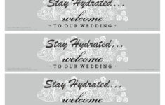 40 Editable Water Bottle Label Templates (100% Free) intended for Free Printable Template For Water Bottle Labels