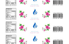 40 Editable Water Bottle Label Templates (100% Free) regarding Free Water Bottle Label Printable