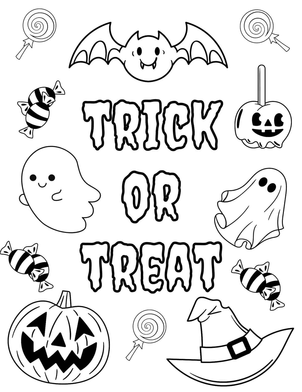 40 Free Halloween Coloring Pages For Kids And Adults - Prudent within Free Printable Colouring Pages Halloween