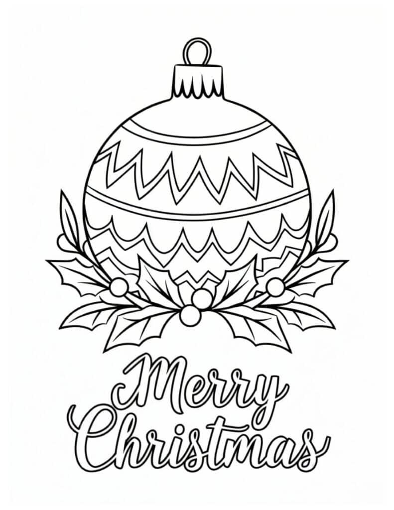 40 Free Printable Christmas Ornament Coloring Pages For Kids with Free Printable Ornament Coloring Pages