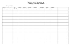 40 Great Medication Schedule Templates (+Medication Calendars) within Free Printable Home Use Daily Medication Chart