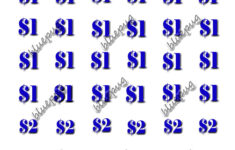 40 Sales, Event, Yard Sale Price 1" Stickers Labels Blue Digital Download  Printable 8.5X11 Collage Sheet Instant Download with Garage Sale Labels Printable