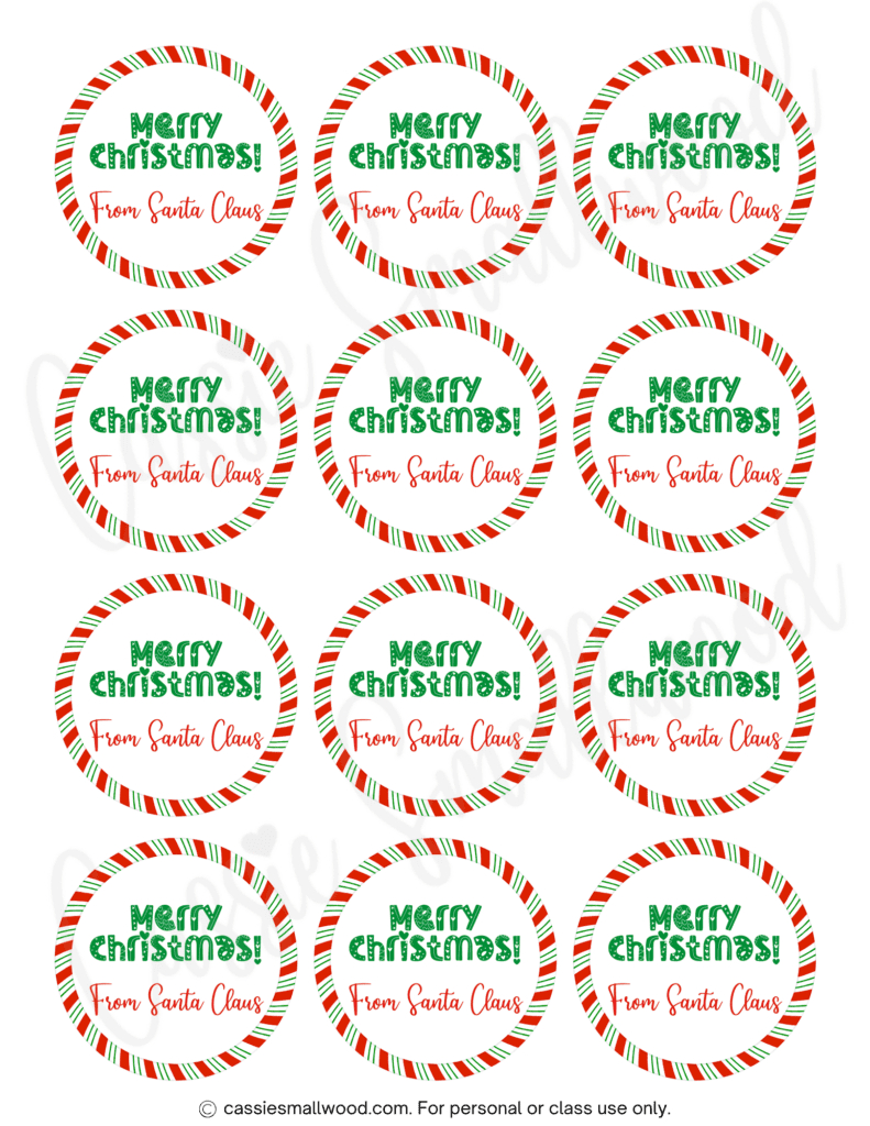 400+ Cutest Printable Christmas Tags (Free Pdf) - Cassie Smallwood in Free Printable Holiday Labels