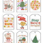 400+ Cutest Printable Christmas Tags (Free Pdf)   Cassie Smallwood Inside Free Printable Holiday Labels
