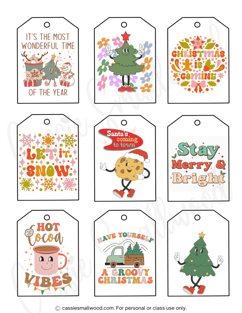 400+ Cutest Printable Christmas Tags (Free Pdf) - Cassie Smallwood inside Free Printable Holiday Labels