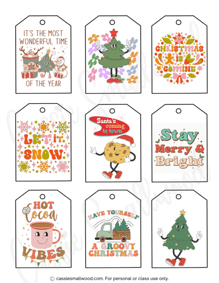 Free Printable Merry Christmas Labels