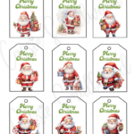 400+ Cutest Printable Christmas Tags (Free Pdf)   Cassie Smallwood Regarding Printable Xmas Gift Labels