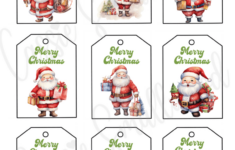 400+ Cutest Printable Christmas Tags (Free Pdf) - Cassie Smallwood regarding Printable Xmas Gift Labels