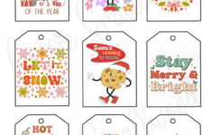 400+ Cutest Printable Christmas Tags (Free Pdf) - Cassie Smallwood with Printable Labels For Christmas