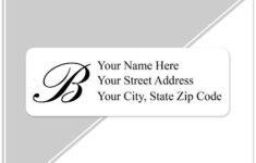 400 Return Address Labels Personalized Printed 1/2 " X 1 3/4 for Full Beauty Brands Returns Label Printable