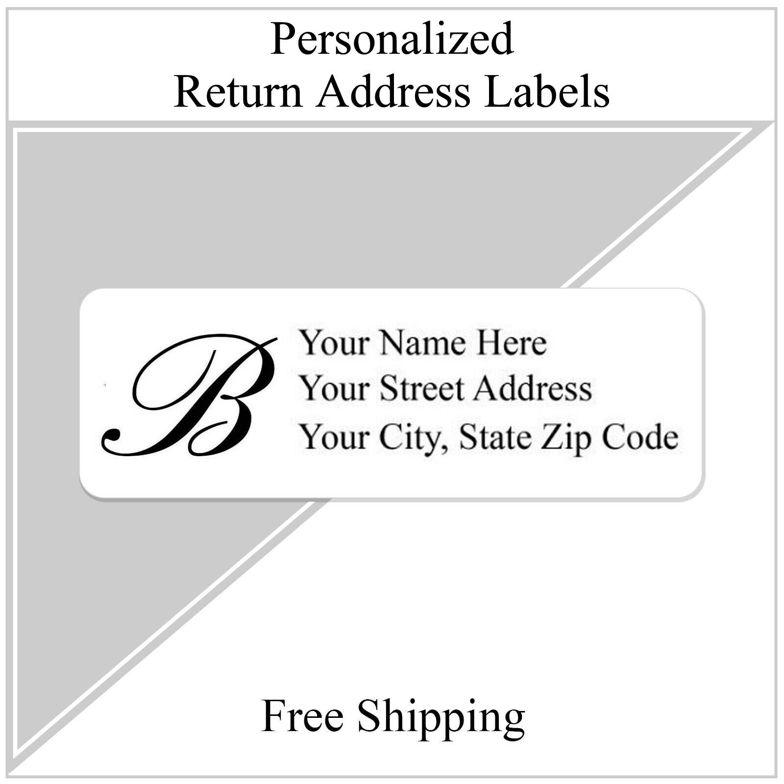 400 Return Address Labels Personalized Printed 1/2 &amp;quot; X 1 3/4 for Full Beauty Brands Returns Label Printable