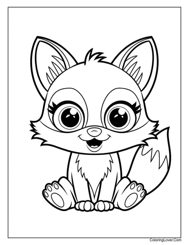 Free Printable Fox Coloring Pages