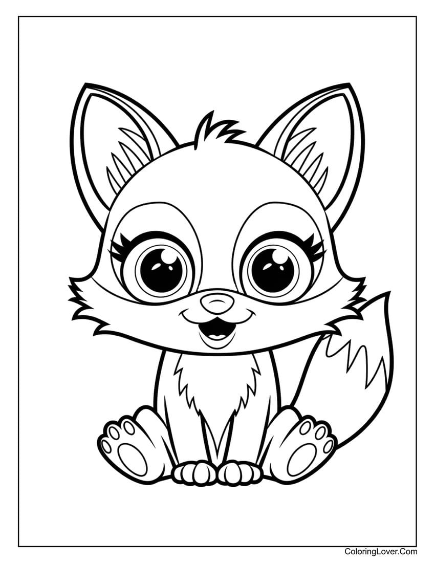 42 Fox Coloring Pages (Free Printables For All Ages) inside Free Printable Fox Coloring Pages