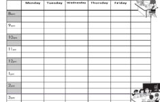 44 Editable Homeschool Schedule Templates [Free] inside Free Printable Homeschool Daily Schedule Printable