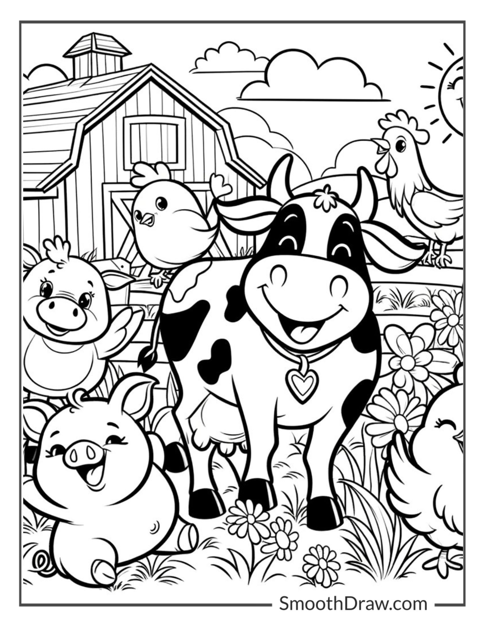 44 Farm Animals Coloring Pages (Free Printable Pdfs) intended for Free Printable Colouring Pages Of Farm Animals