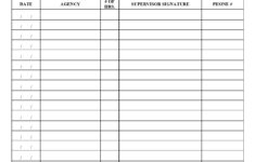 44 Printable Community Service Forms (Ms Word) ᐅ Templatelab with regard to Free Printable Community Service Form