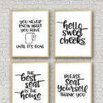 45 Funny Sayings For Bathroom Signs   The Crafty Blog Stalker Pertaining To Free Printable Funny Bathroom Signs Printable