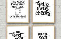 45 Funny Sayings For Bathroom Signs - The Crafty Blog Stalker pertaining to Free Printable Funny Bathroom Signs Printable