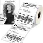 4*6 Inch Thermal Label Roll Square Shipping Label Sticker Paper With Regard To Printable Return Label Woman Within