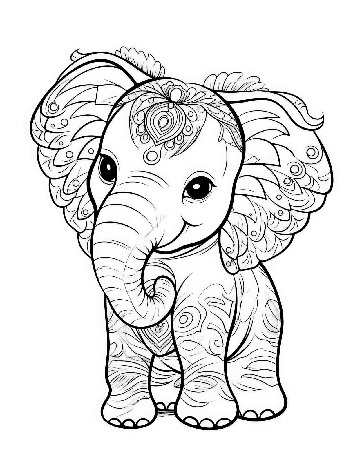 48 Majestic Elephant Coloring Pages For Adults And Kids - Our inside Free Printable Coloring Pages of Elephants