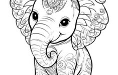 48 Majestic Elephant Coloring Pages For Adults And Kids - Our with Free Printable Elephant Coloring Pages