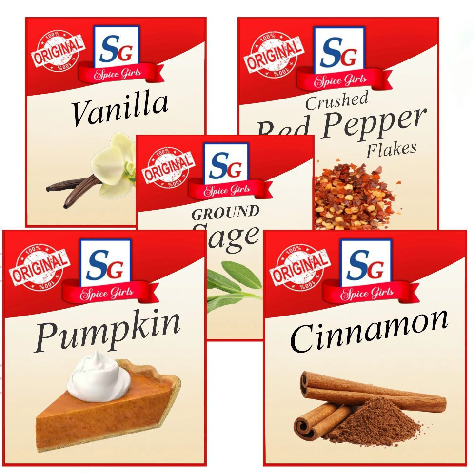 5 Spice Labels, Sublimation, Design For Group Costume - Etsy throughout Template Free Printable Mccormick Spice Labels