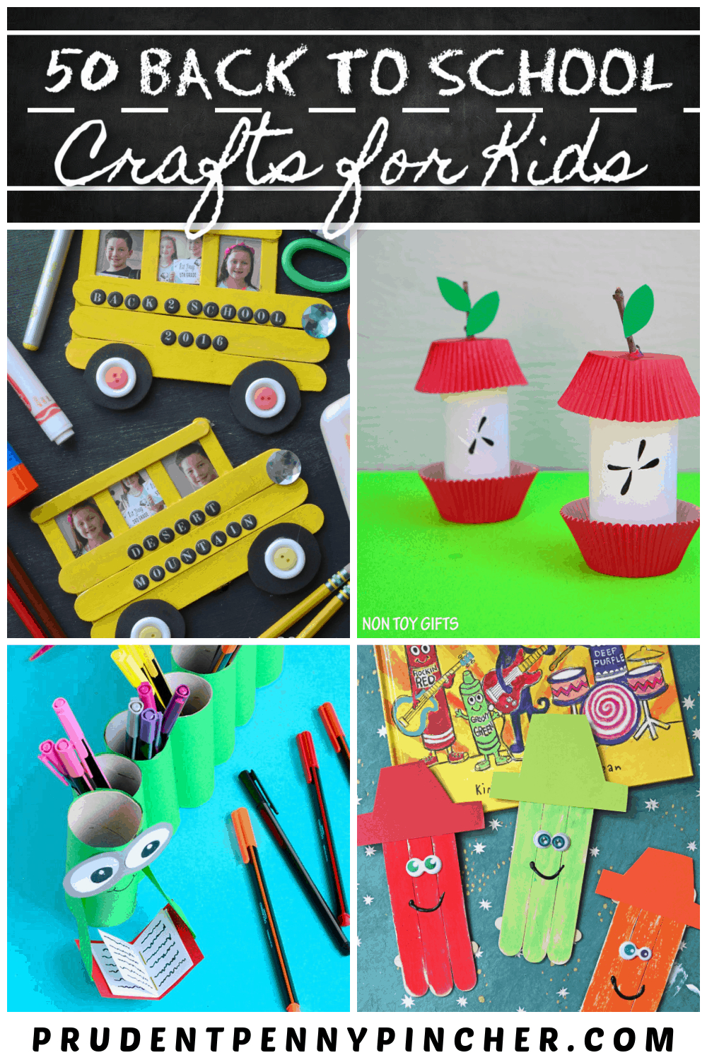 50 Easy Back To School Crafts For Kids - Prudent Penny Pincher intended for Free Printable Back To School Crafts