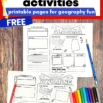 50 States Printable Activities Set For Fantastic Geography Fun Regarding Free Printable 50 States Worksheets