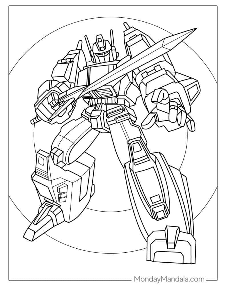 50 Transformers Coloring Pages (Free Pdf Printables) intended for Free Printable Coloring Pages Transformers
