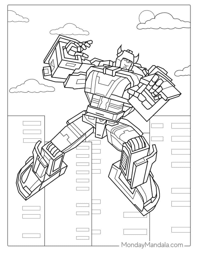 50 Transformers Coloring Pages (Free Pdf Printables) pertaining to Free Printable Coloring Pages Transformers