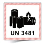 500 Pieces Hazard Labels "Lithium Ion/Metal Battery" At Low Cost Throughout Lithium Shipping Label Printable