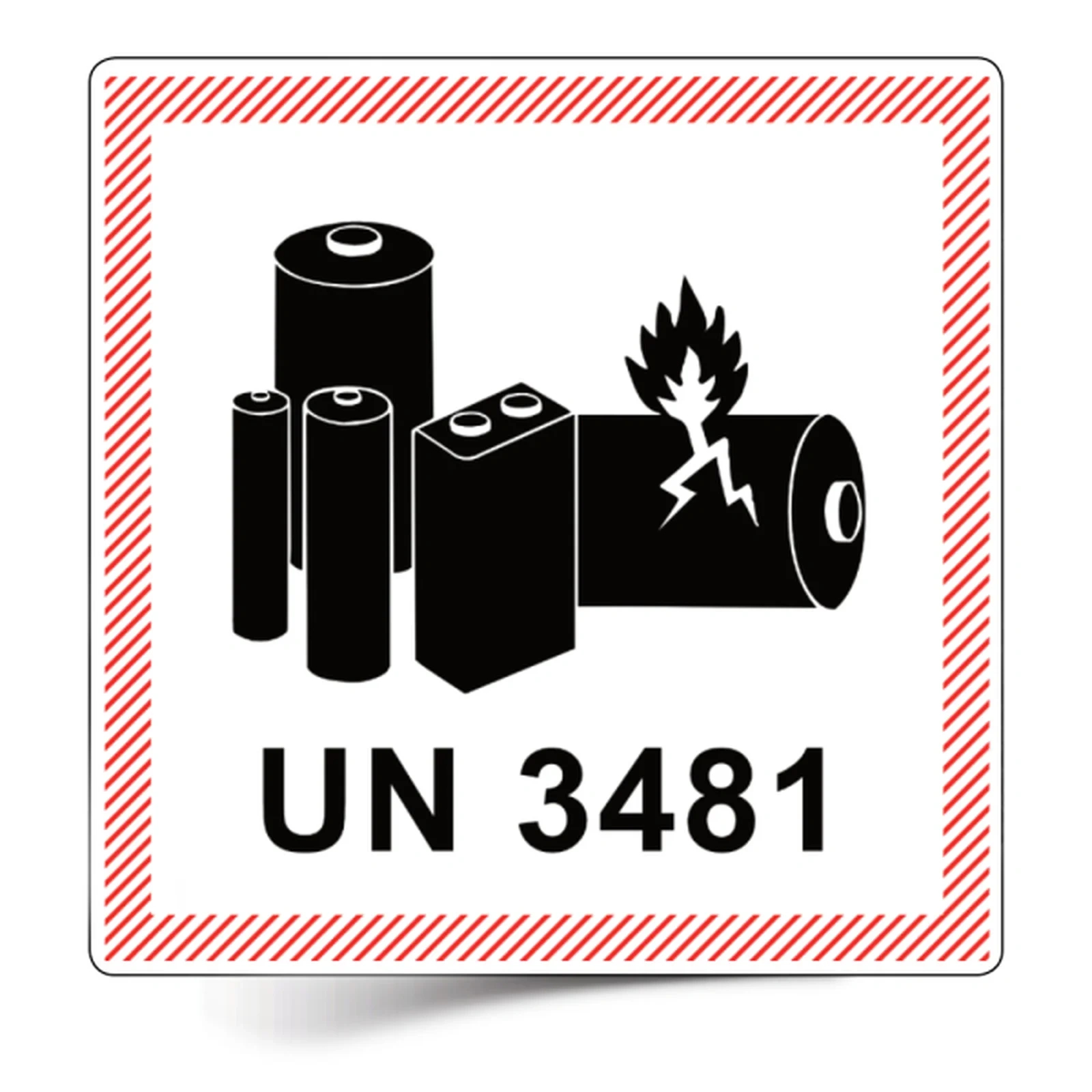 500 Pieces Hazard Labels &amp;quot;Lithium Ion/Metal Battery&amp;quot; At Low Cost throughout Lithium Shipping Label Printable
