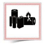 500 Pieces Hazard Labels "Lithium Ion/Metal Battery" Throughout Lithium Ion Battery Label Printable