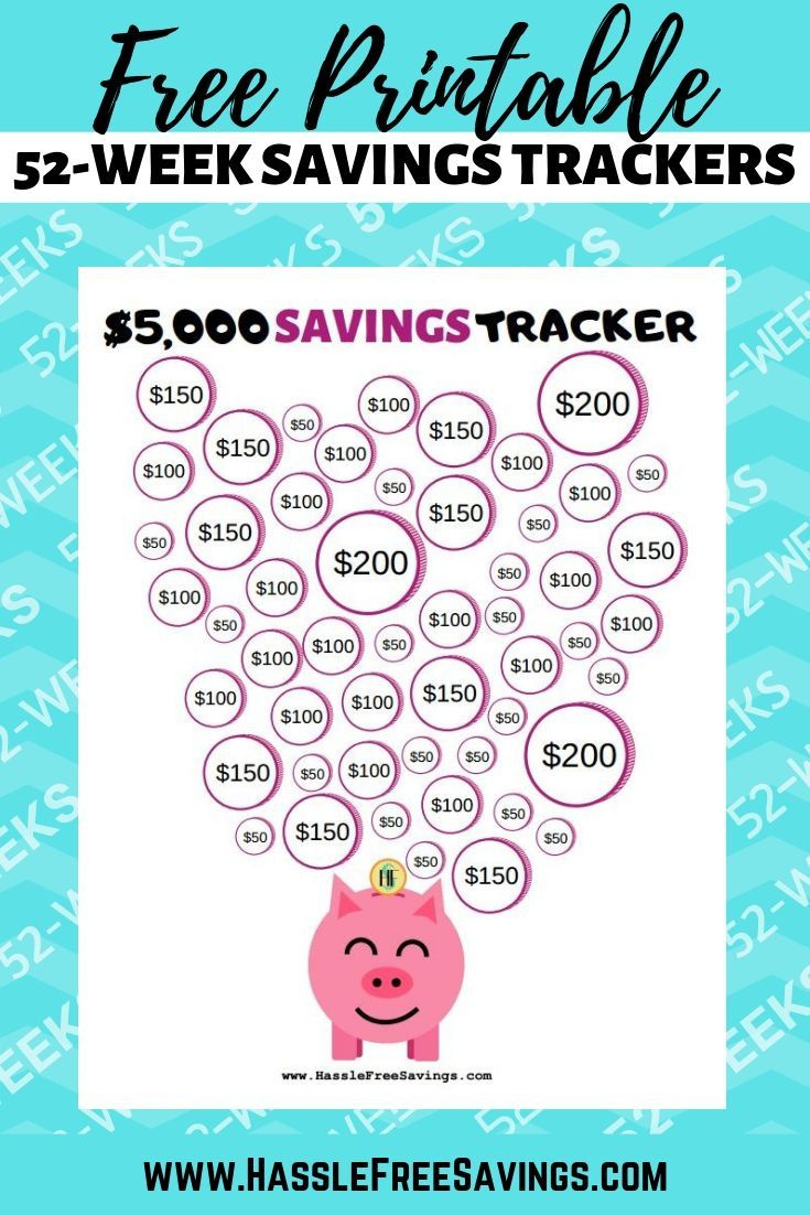 52-Week Money Challenge Chart throughout Free Printable Money Saving Challenge