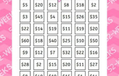 52-Week Money Challenge Chart with Free Printable Money Saving Challenge