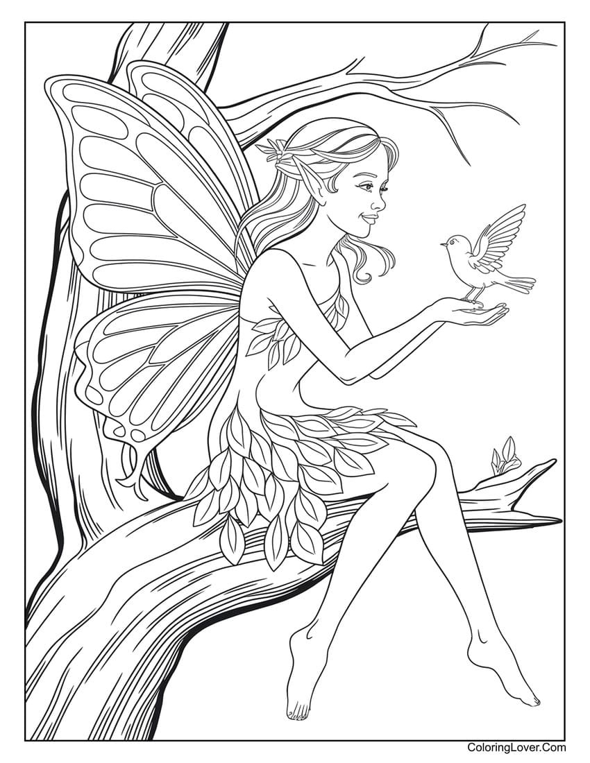 55 Fairy Coloring Pages (Free Printables For All Ages) for Free Printable Coloring Pages Fairies